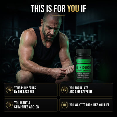 This is for you if your pump fades by the last set, you train late and skip caffeine, you want a stim-free add-on, and you want to look like you lift.